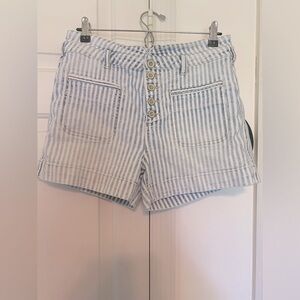 Pilcro and the letter press by Anthropologie striped shorts